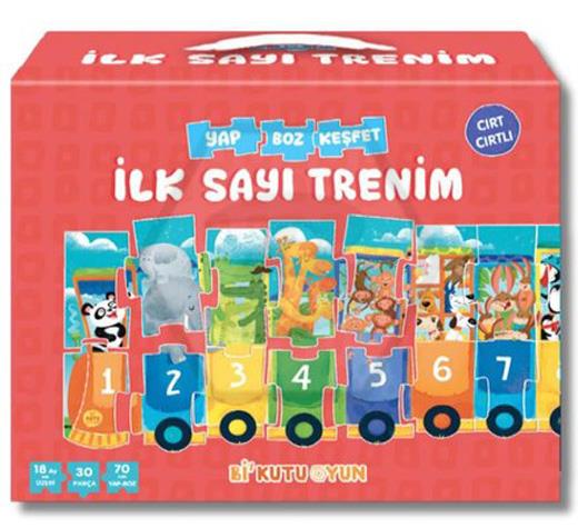 İlk Sayı Trenim - Cırt Cırtlı Yapboz Ve Kitap Seti