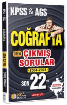KPSS MEB-AGS Coğrafya Çıkmış Sorular Son 22 Yıl Çözümlü