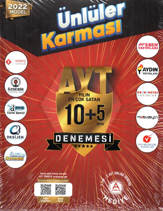 AYT 2022 Ünlüler Karması 10+5 lu Deneme 