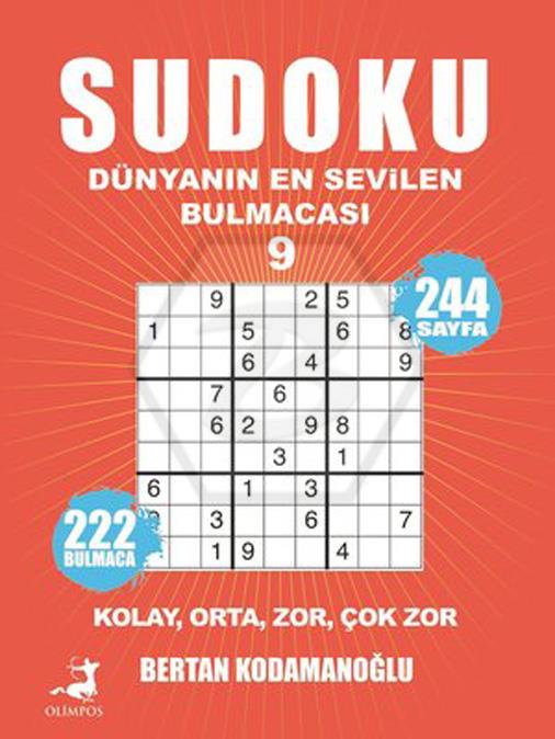 Sudoku - Dünyanın En Sevilen Bulmacası 9 Kolay Orta Zor Çok Zor