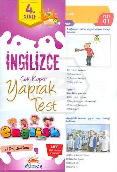  4.Sınıf İngilizce Yaprak Test