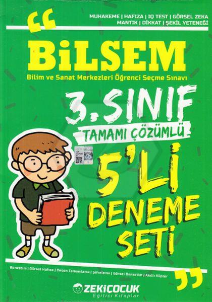 3.Sınıf Bilsem Tamamı Çözümlü 5li Deneme Sınavı