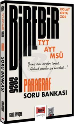 2025 TYT-AYT-MSÜ Kolay-Orta-Zor Paragraf Soru Bankası