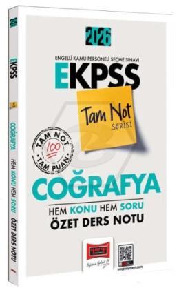 2026 EKPSS Coğrafya Hem Konu Hem Soru Özet Ders Notu Tam Not Serisi