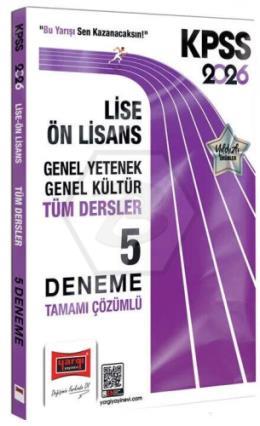 2026 KPSS GK-GY Lise Ön Lisans Tüm Dersler Tamamı Çözümlü 5 Deneme