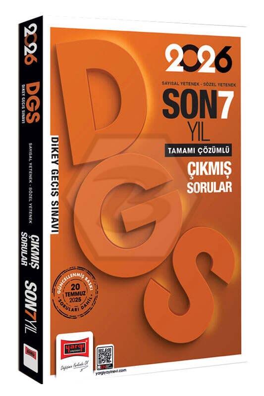 2026 DGS Sayısal-Sözel Yetenek Son 7 Yıl Çıkmış Sorular