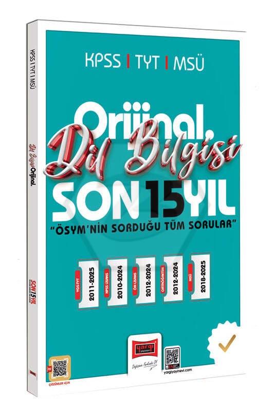 2026 KPSS TYT MSÜ Orijinal Dil Bilgisi Son 15 Yıl Çıkmış Sorular
