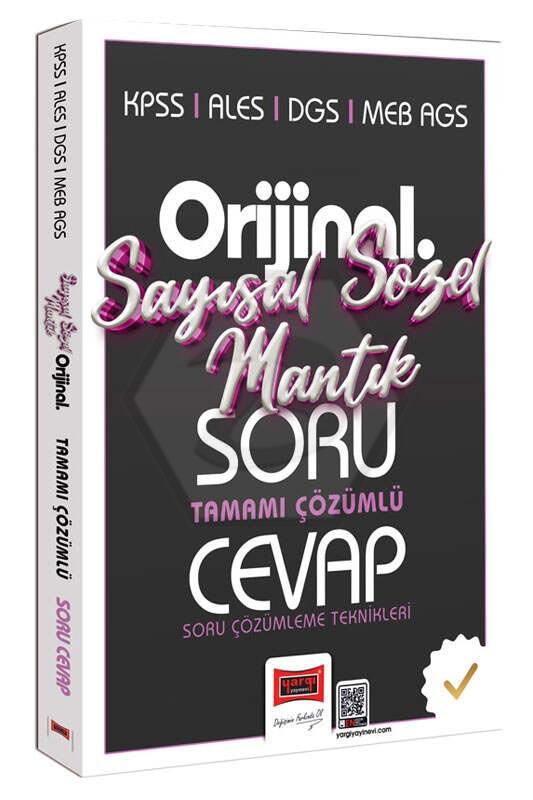 2026 KPSS ALES DGS MEB-AGS Orijinal Sayısal-Sözel Mantık Tamamı Çözümlü Soru Cevap Kitabı