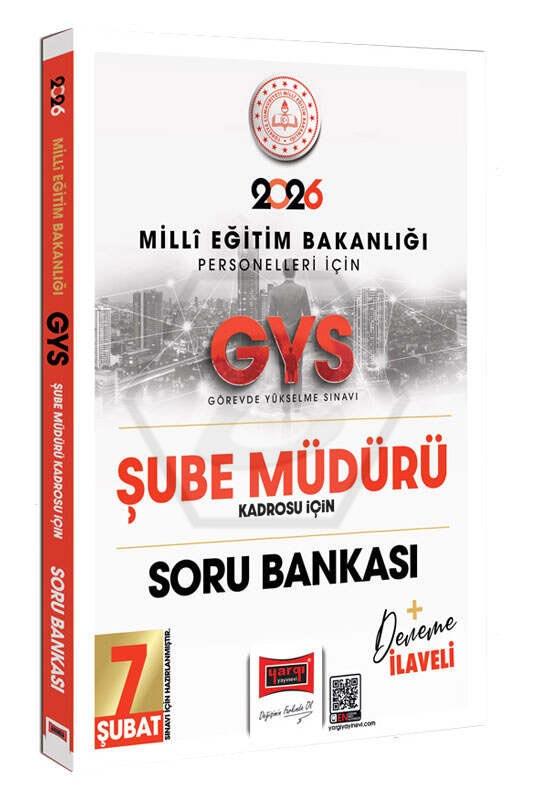 2026 MEB Personelleri İçin GYS Şube Müdürü Kadrosu İçin Deneme İlaveli Soru Bankası