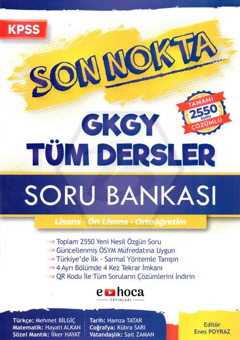 KPSS Genel Yetenek Genel Kültür Son Nokta Soru Bankası