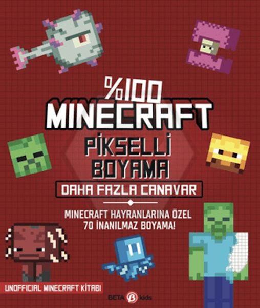 %100 Minecraft Pikselli Boyama - Daha Fazla Canavar