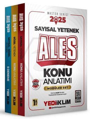 2025 ALES Sayısal Sözel Yetenek Konu Anlatımı ve 5 Deneme Modüler Set 3 Cilt