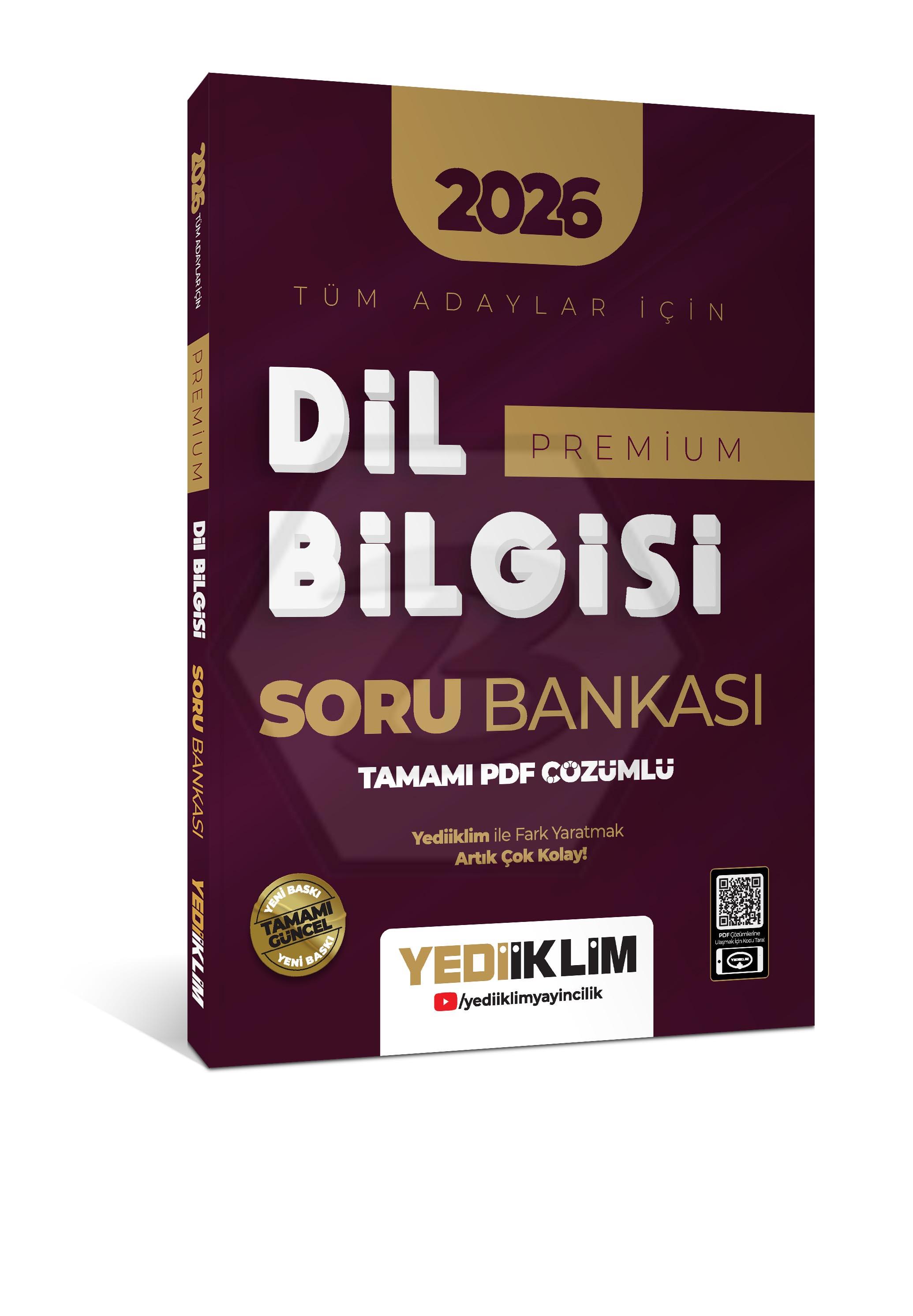 2026 Tüm Adaylar İçin Dil Bilgisi Premium Tamamı PDF Çözümlü Soru Bankası