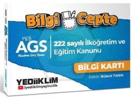 MEB-AGS 222 Sayılı İlköğretim ve Eğitim Kanunu Bilgi Cepte Bilgi Kartı