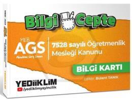 MEB-AGS 7528 Sayılı Öğretmenlik Meslek Kanunu Bilgi Cepte Bilgi Kartı
