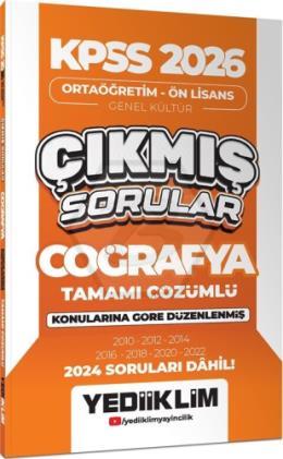 2026 KPSS Ortaöğretim Önlisans Coğrafya Konularına Göre Çıkmış Sorular