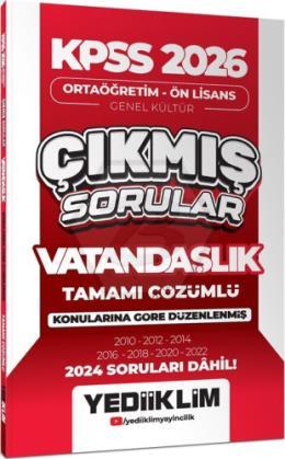 2026 KPSS Ortaöğretim Ön Lisans Genel Kültür Vatandaşlık Tamamı Çözümlü Çıkmış Sorular