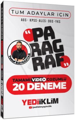 AGS KPSS ALES DGS YKS Tüm Adaylar İçin Paragraf Tamamı Video Çözümlü 20 Deneme
