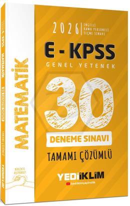 2026 EKPSS Tüm Adaylar İçin Genel Yetenek Matematik Tamamı Çözümlü 30 Deneme Sınavı