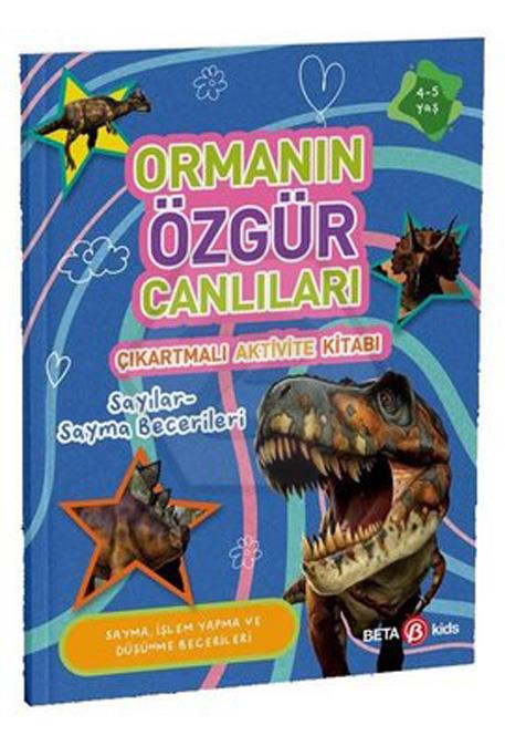 Orman Özgür Canlıları Çıkartmalı Aktivite Kitabı Sayılara Sayma Becerileri 