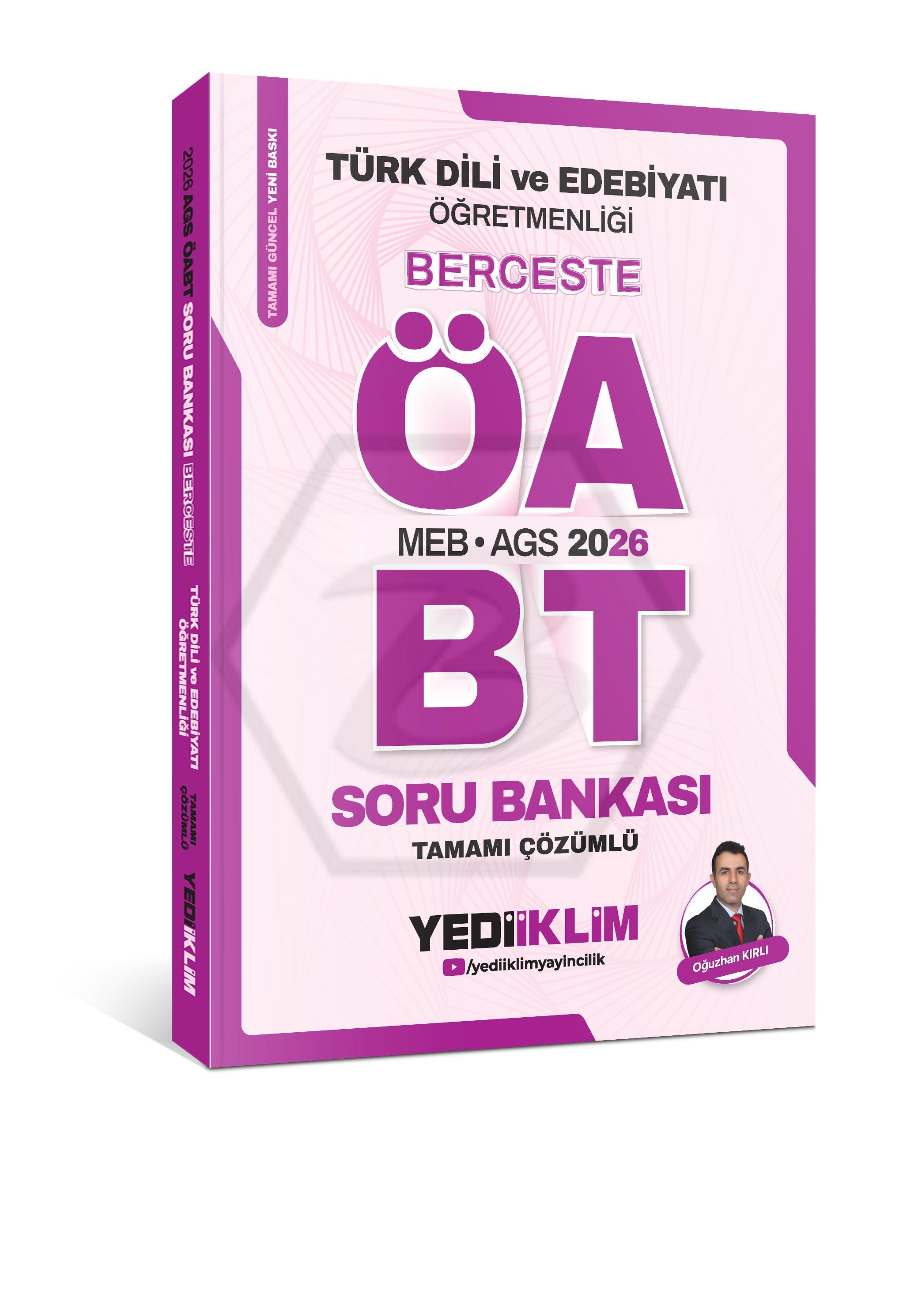 2026 MEB AGS ÖABT Türk Dili Ve Edebiyatı Öğretmenliği Berceste Tamamı Çözümlü Soru Bankası