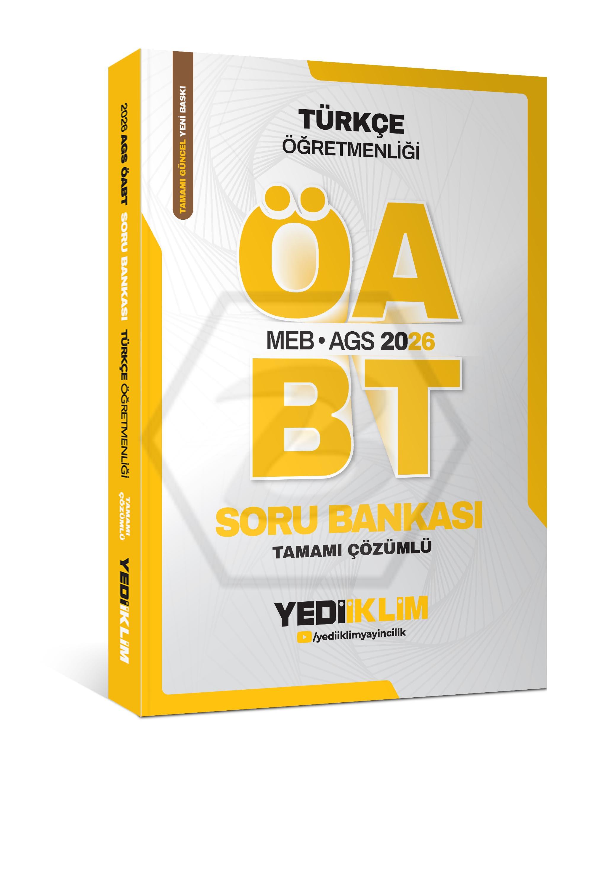 2026 MEB AGS ÖABT Türkçe Öğretmenliği Tamamı Çözümlü Soru Bankası