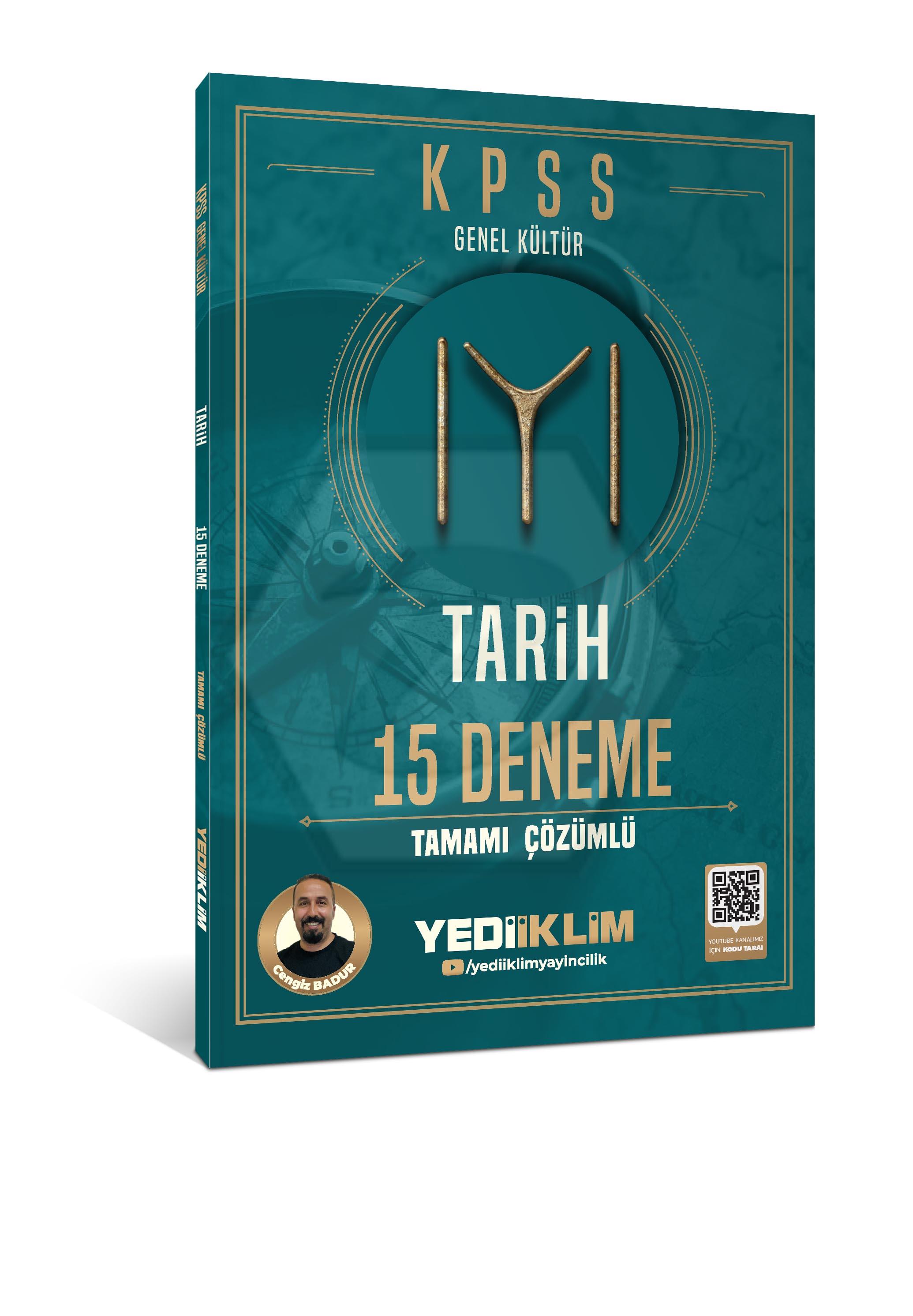 2026 KPSS Genel Kültür Tarih 15 Deneme Tamamı Çözümlü