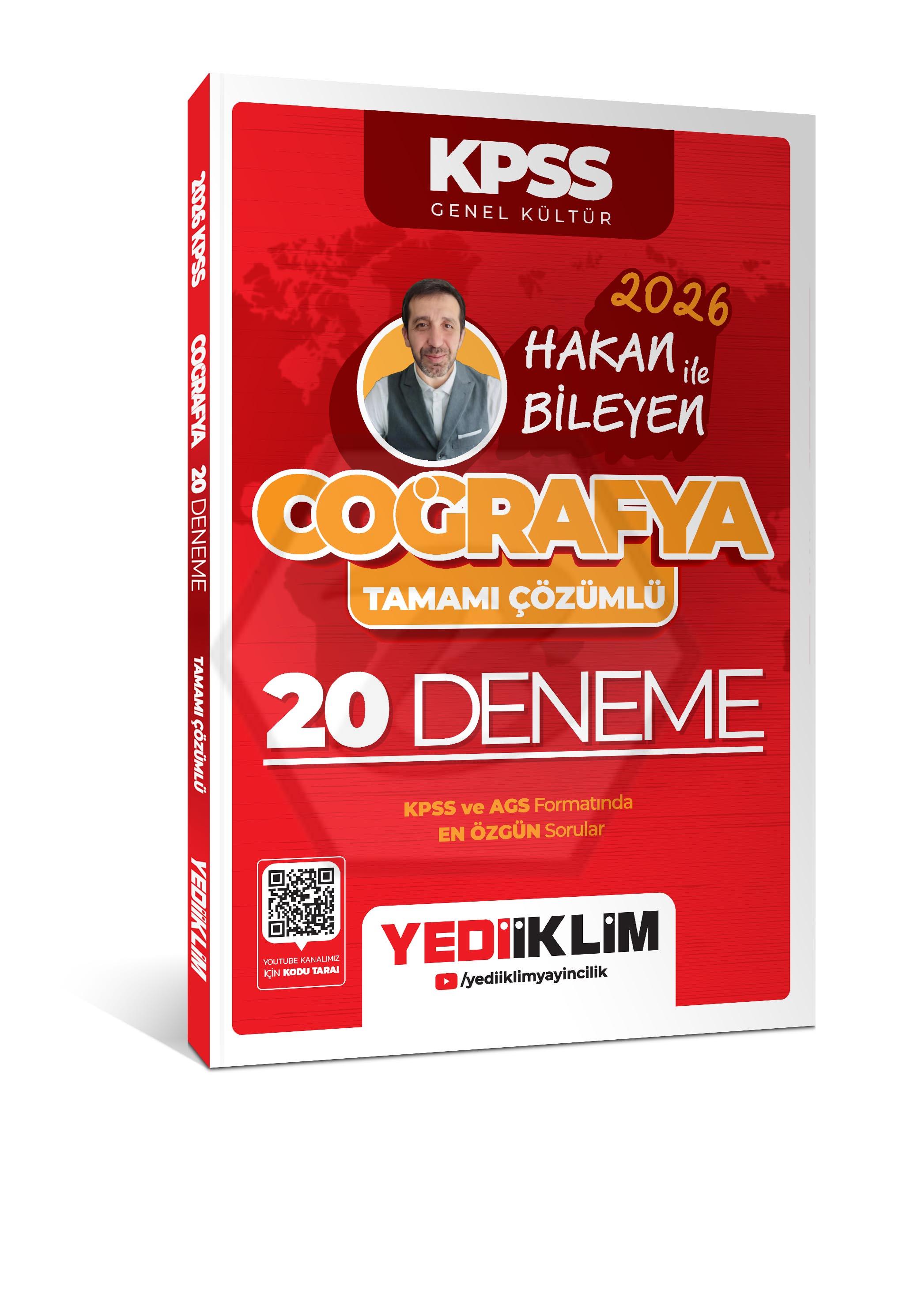 2026 KPSS Coğrafya Tamamı Çözümlü 20 Deneme