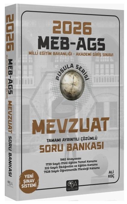 2026 MEB-AGS Mevzuat Soru Bankası Çözümlü Pusula Serisi