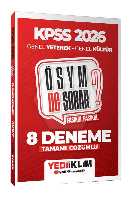 2026 KPSS ÖSYM NE SORAR Genel Yetenek Genel Kültür Tamamı Çözümlü Fasikül 8 Deneme