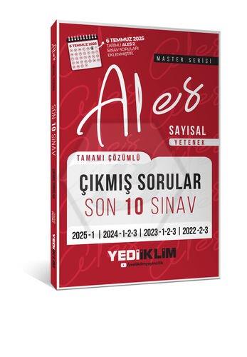 ALES Master Serisi Sayısal Yetenek Tamamı Çözümlü Son 10 Sınav Çıkmış Sorular (6 Temmuz 2025 Ales-2 Ekli)