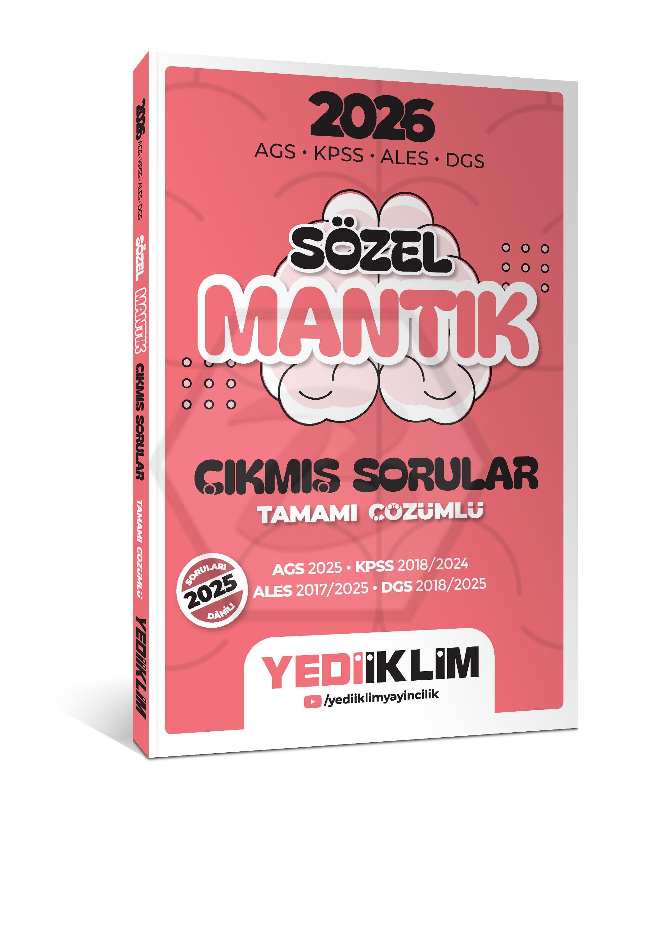 2026 AGS KPSS ALES DGS Sözel Mantık Tamamı Çözümlü Çıkmış Sorular