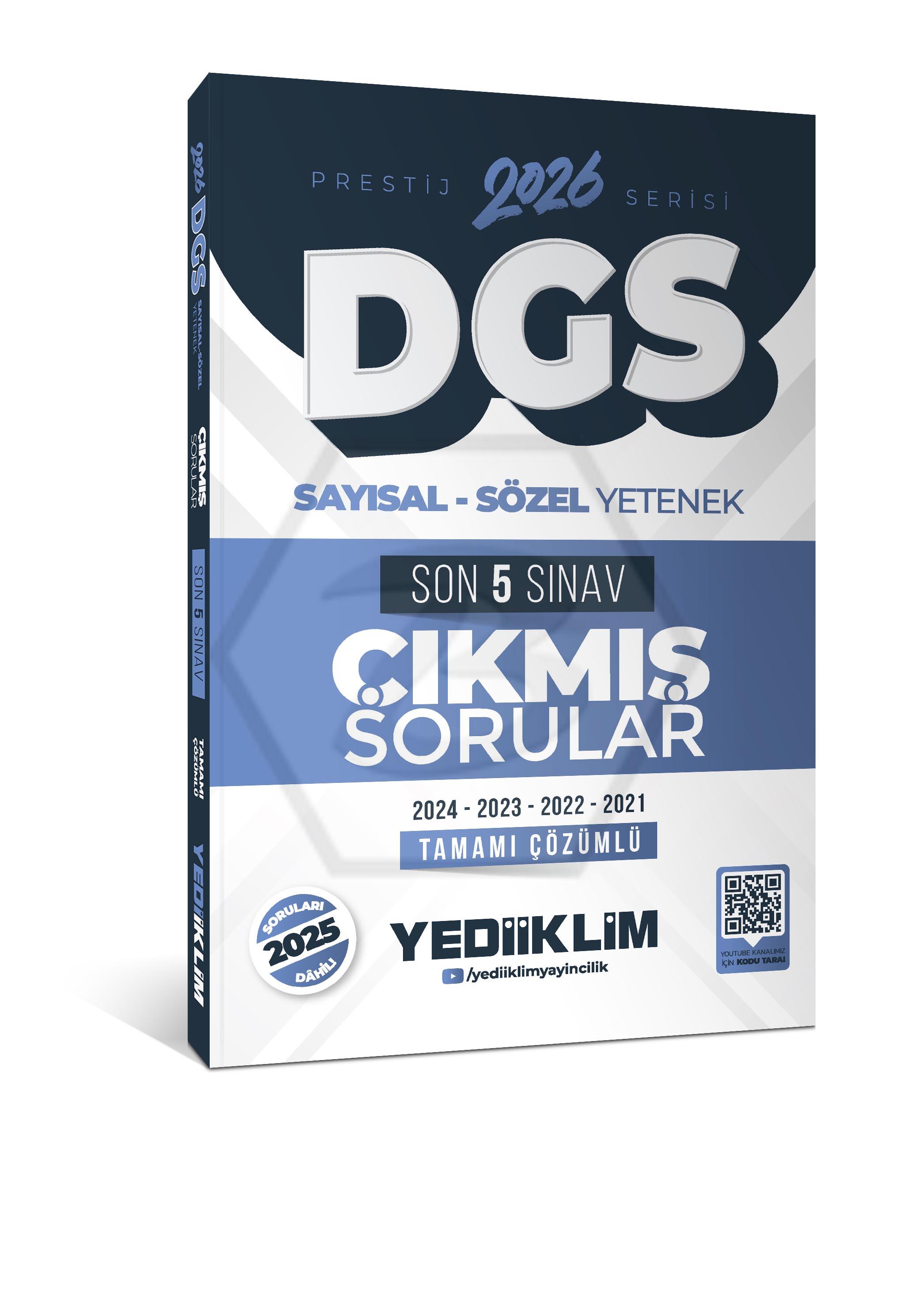 2026 DGS Prestij Serisi Sayısal Sözel Yetenek Tamamı Çözümlü Son 5 Sınav Çıkmış Sorular
