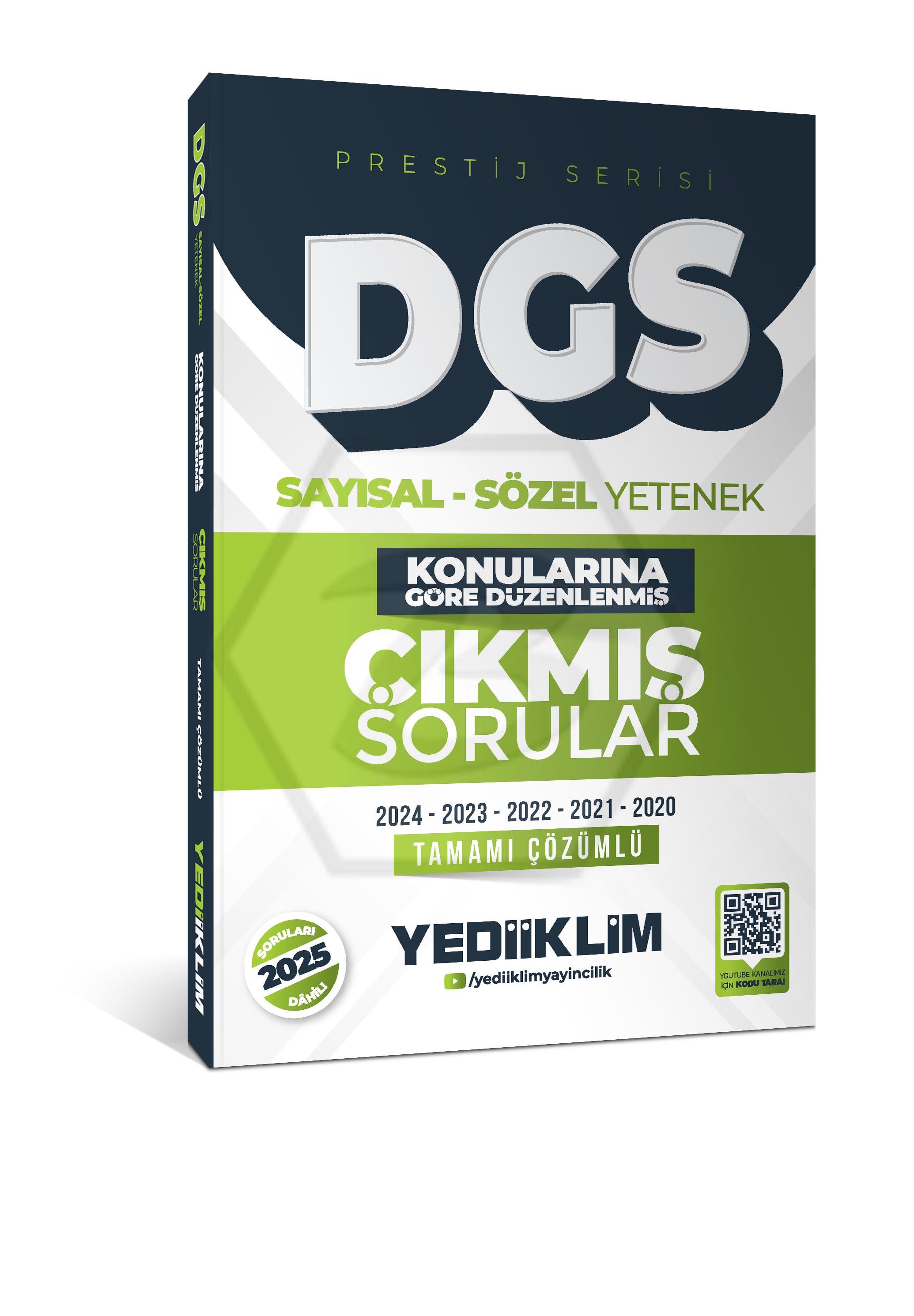 2026 DGS Prestij Serisi Sayısal Sözel Yetenek Konularına Göre Düzenlenmiş Tamamı Çözümlü Çıkmış Sorular