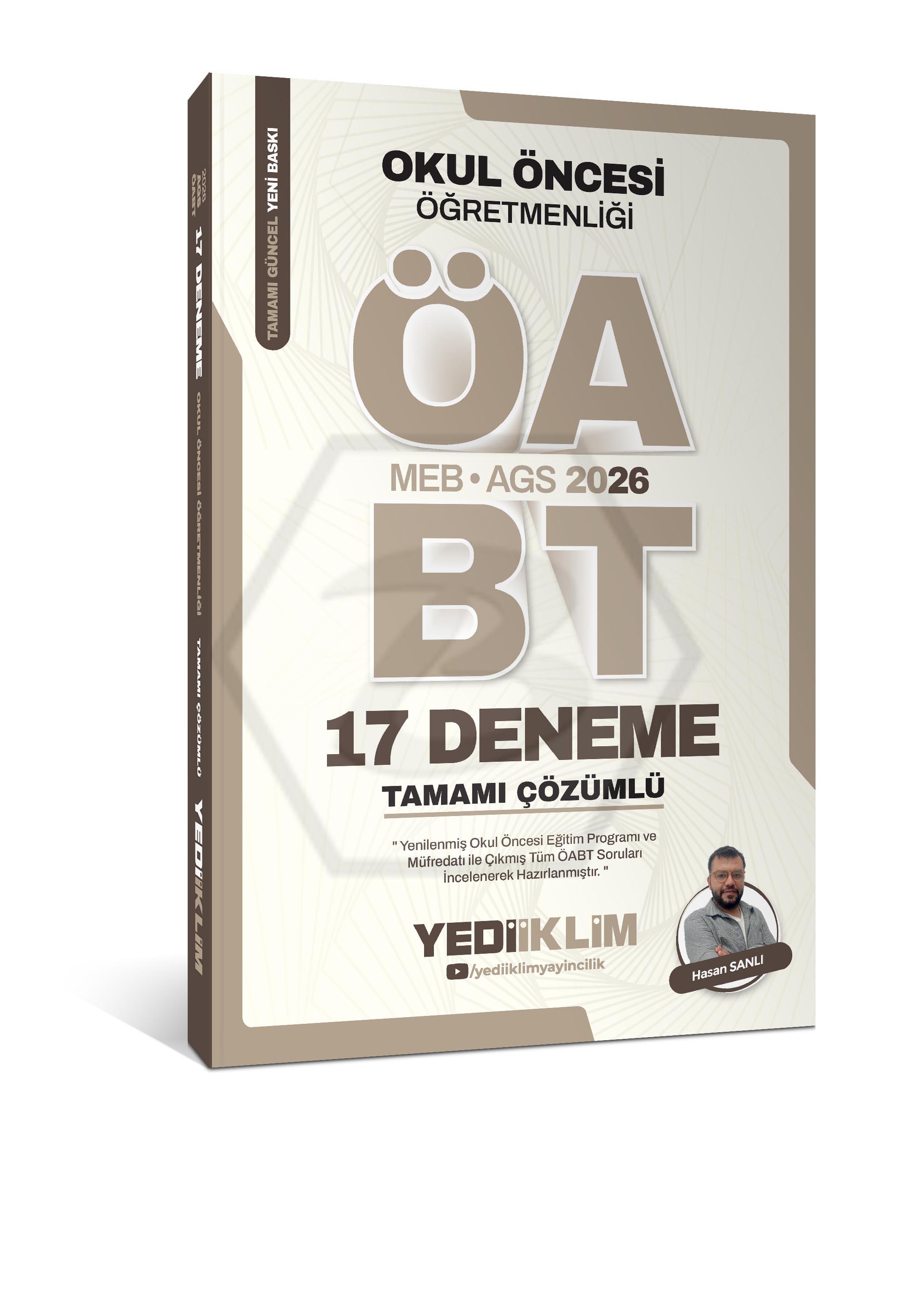 2026 MEB AGS ÖABT Okul Öncesi Öğretmenliği Tamamı Çözümlü 17 Deneme
