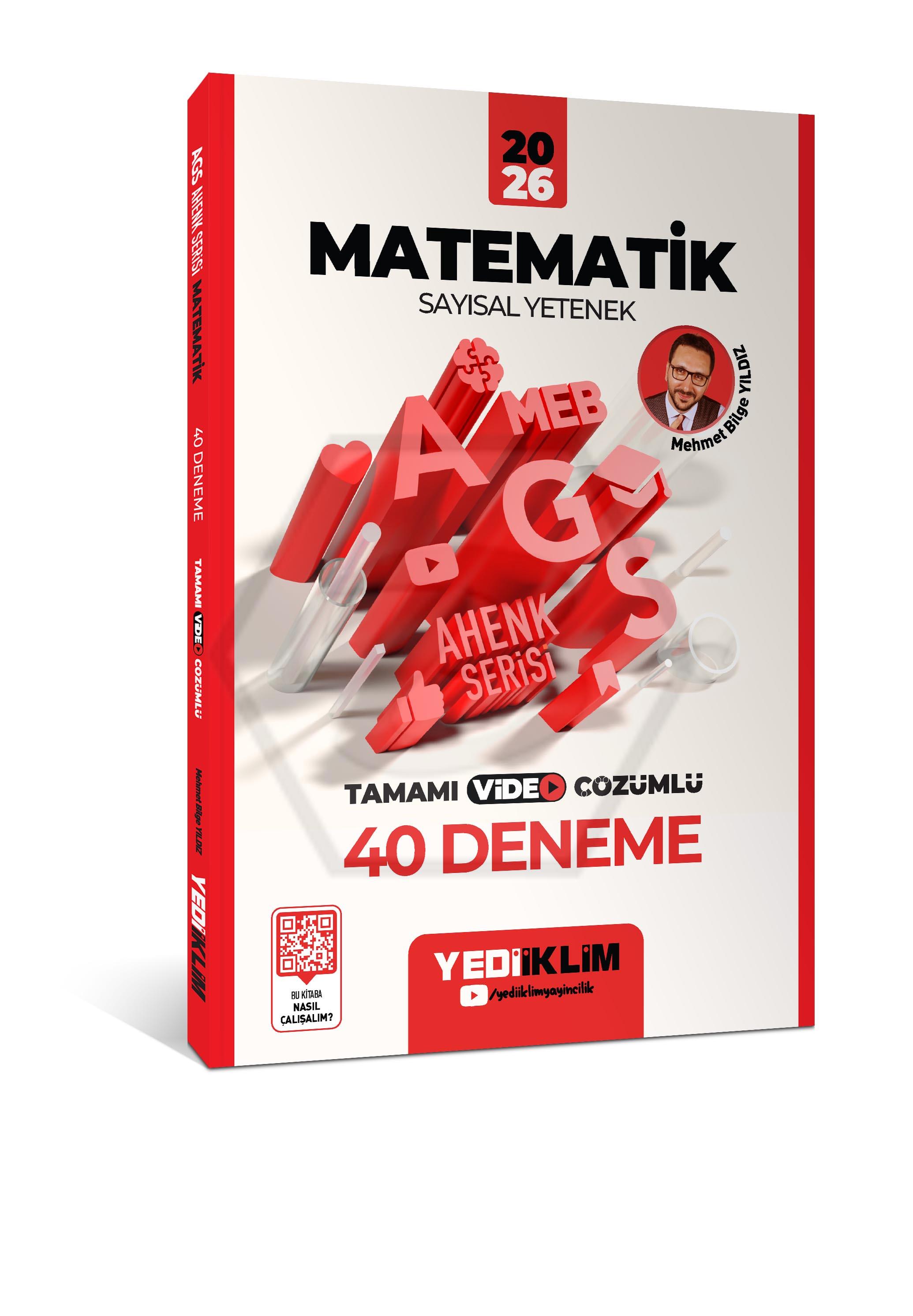 2026 MEB AGS Ahenk Serisi Matematik Sayısal Yetenek Tamamı Video Çözümlü 40 Deneme