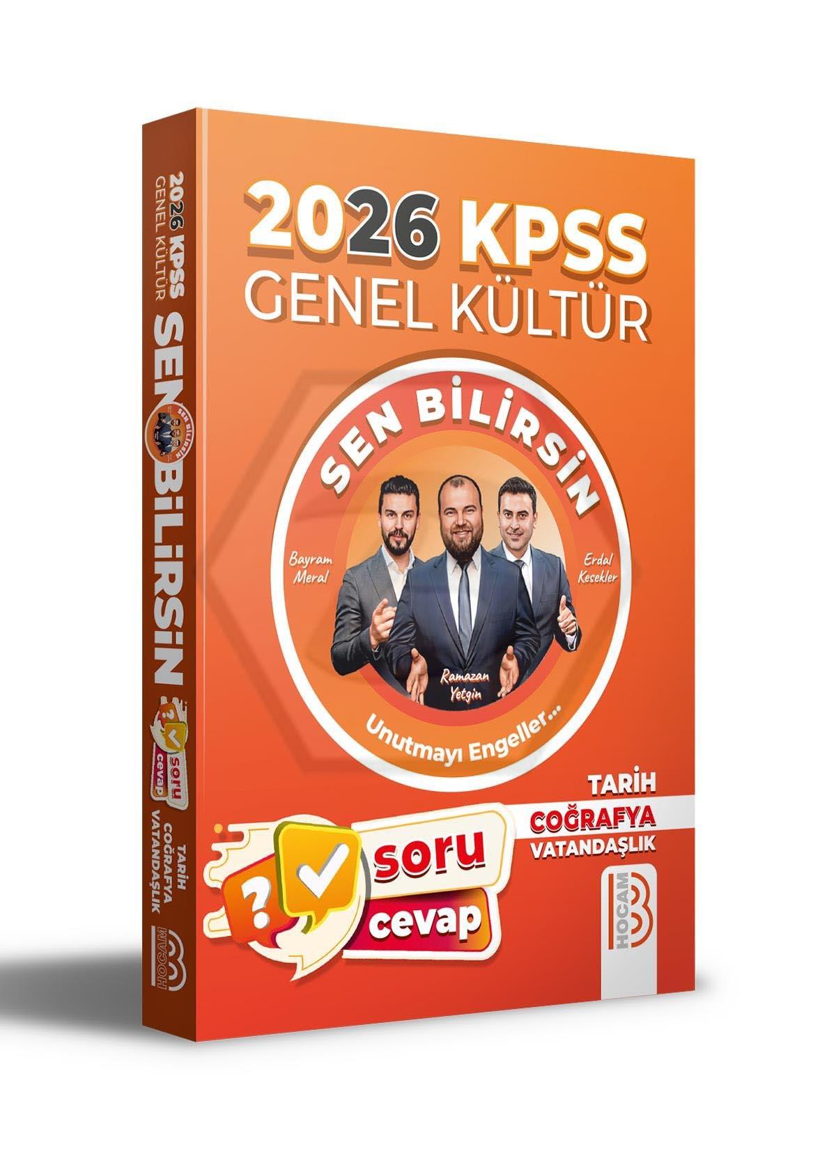 2026 KPSS Genel Kültür Sen Bilirsin Tarih-Coğrafya-Vatandaşlık Soru Cevap Kitabı
