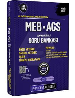 2025 MEB-AGS Soru Bankası Tamamı Çözümlü Sözel Yetenek-Sayısal Yetenek-Tarih-Türkiye Coğrafyası