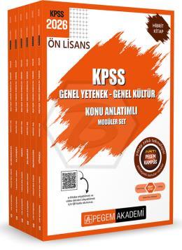 2026 KPSS Ön Lisans Konu Anlatımlı Modüler Set Genel Yetenek Genel Kültür (6 Kitap)
