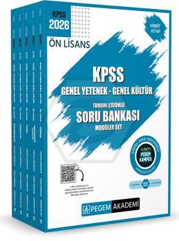 2026 KPSS Ön Lisans Genel Yetenek Genel Kültür Tamamı Çözümlü Soru Bankası Modüler Set (5 Kitap)