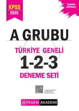 2025 KPSS A Grubu Tamamı Çözümlü Türkiye Geneli 1-2-3 (3 lü Deneme Seti)