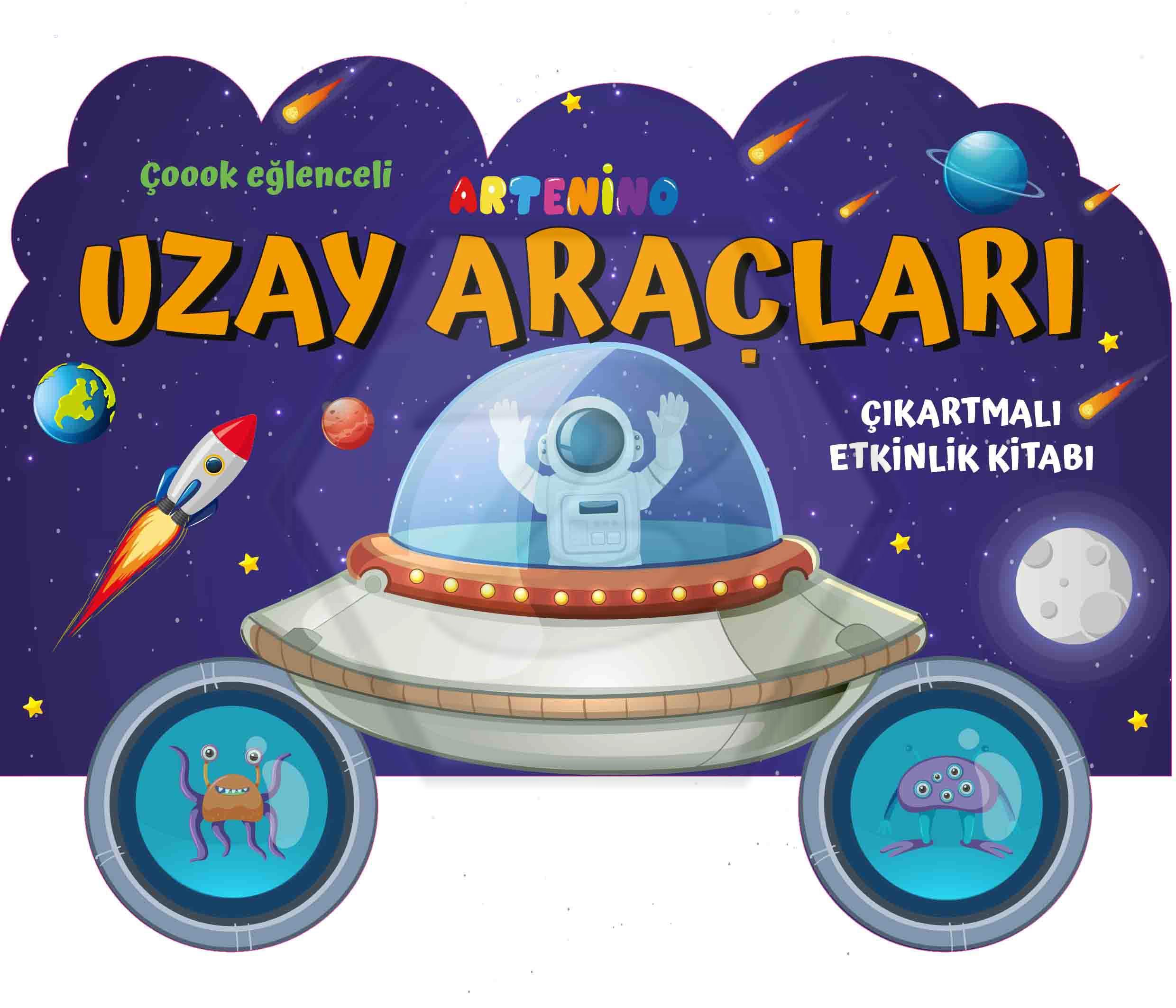 Taşıtlar Serisi Uzay Araçları Çıkartmalı Etkinlik Kitabı