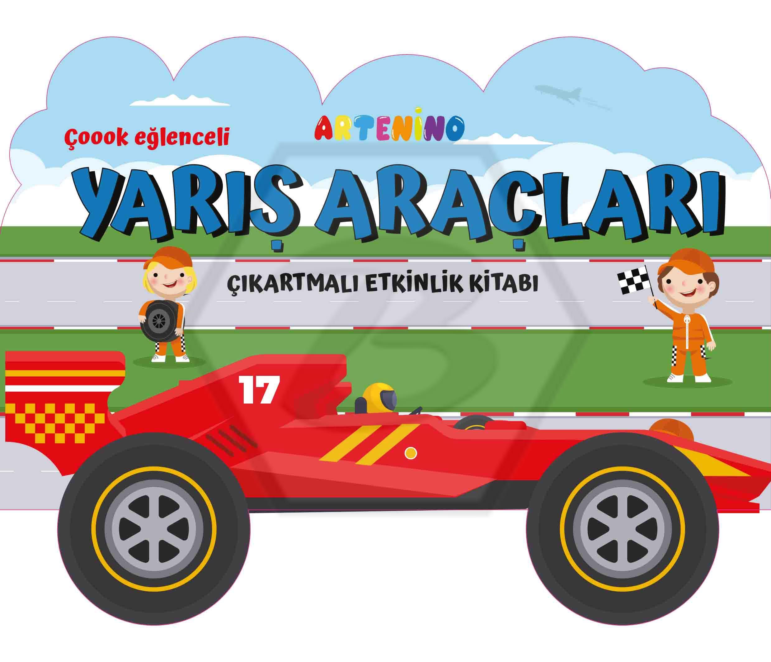 Taşıtlar Serisi Yarış Arabası Çıkartmalı Etkinlik Kitabı