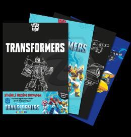 Transformers Sihirli Resim Boyama – Ahşap Kalem Hediyeli