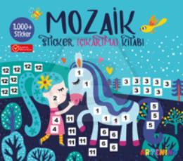 Mozaik Sticker Çıkartma Kitabı - Turkuaz