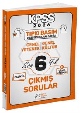 2026 KPSS Genel Yetenek Genel Kültür Tıpkı Basım Son 6 Yıl Çıkmış Sorular
