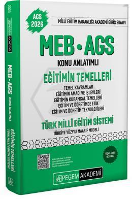 2026 MEB-AGS Konu Anlatımlı Eğitimin Temelleri Türk Milli Eğitim Sistemi Temel Kavramlar Eğitimin Amacı ve İşlevleri Eğitimin Kuramsal Temelleri Eğitim ve Öğretimde Etik Eğitim ve Öğretim Teknolojiler