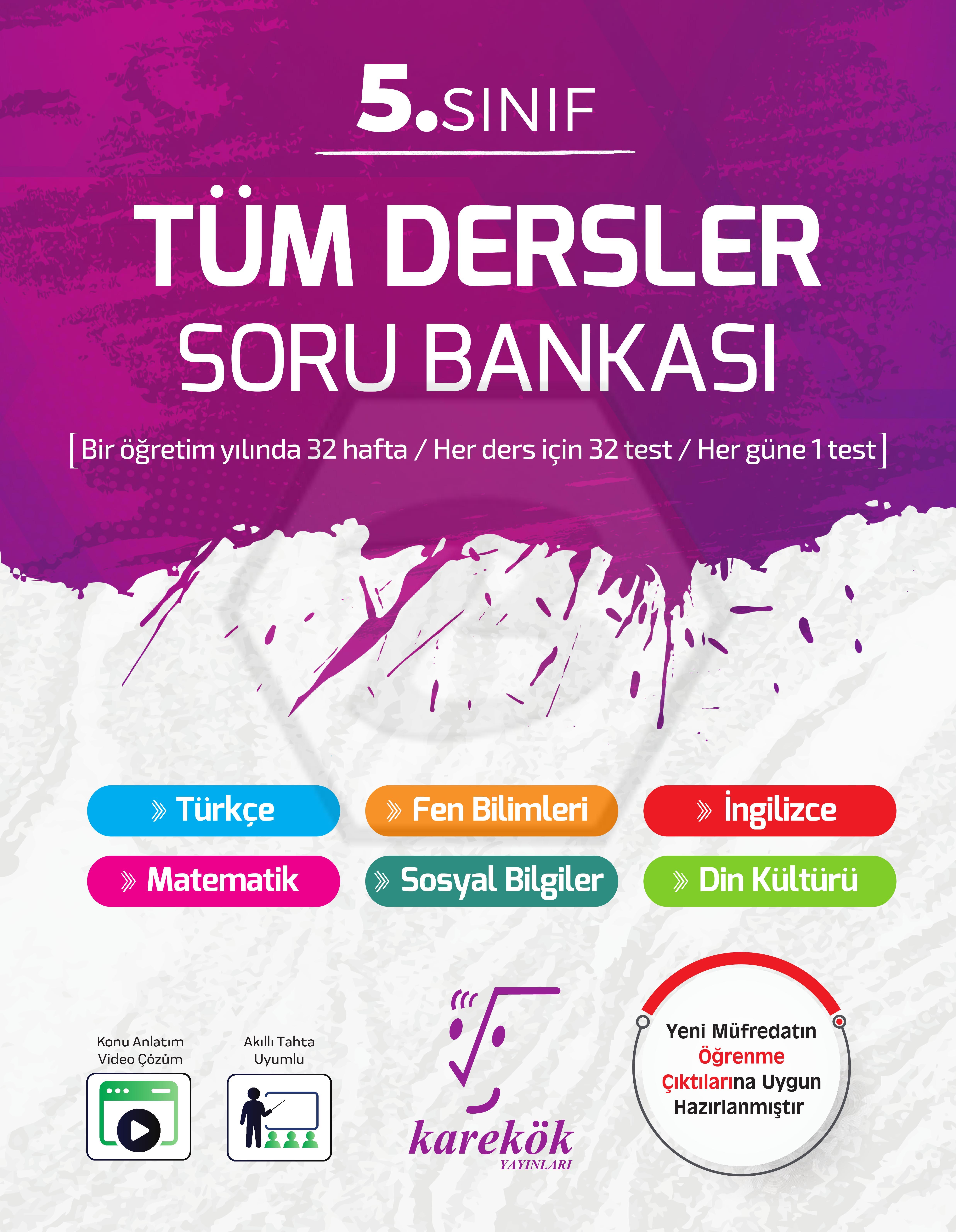 5.Sınıf Tüm Dersler Soru Bankası