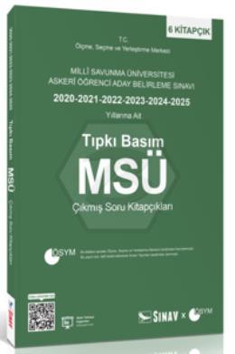 MSÜ Tıpkı Basım Son 6 Yıl Çıkmış Soru Kitapçıkları
