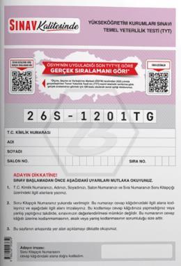 Sınav Kalitesinde 2026 TYT Deneme Kitabı